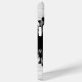 黒エレガント蓮の花の木のスタイリッシュフローラ Case-Mate iPhoneケース (裏面 / 右)