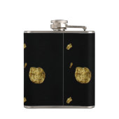 黒エレガント貨と金ゴールド硬貨 フラスク (裏面)