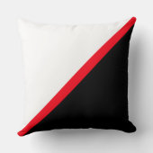 黒エレガント赤と白 クッション (裏面)