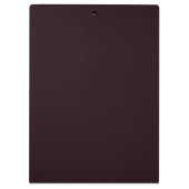 黒エレガント赤ダマスクモノグラムクラシックテンプレート クリップボード (裏面)