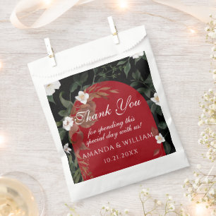 黒エレガント赤白フローラ結婚ズ フェイバーバッグ