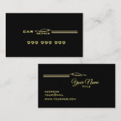 黒エレガント車修理 名刺 (正面/裏面)