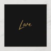 黒エレガント輝く愛のハート結婚ズ黒 プログラム (裏面)