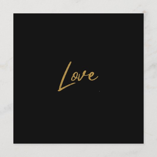 黒エレガント輝く愛のハート結婚ズ黒 プログラム (裏面)