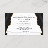 黒エレガント金ゴールドアゲートマーブルモダン 紹介カード (裏面)