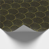 黒エレガント金ゴールドアールデコアーチ#2 DIY BG ラッピングペーパー (角)