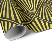 黒エレガント金ゴールドアールデコダイヤモンド#1 DIY BG ラッピングペーパー (ロールコーナー)