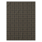 黒エレガント金ゴールドアールデコデザイン テーブルクロス (正面)