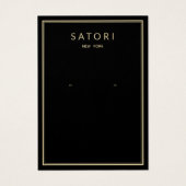 黒エレガント金ゴールドア縁どーリングジュエリー表示 (正面)