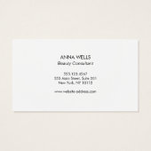 黒エレガント金ゴールドウーマン顔美しいサロンスパ (裏面)