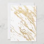 黒エレガント金ゴールドカスタム写真50誕生日 招待状 (裏面)