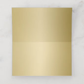 黒エレガント金ゴールドカリトラ結婚フィ プレイスカード (内部開封)