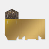 黒エレガント金ゴールドグリッターフォーマル フェイバーボックス (折り畳みなし)