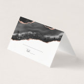 黒エレガント金ゴールドグリッター折り畳み座席表 (正面)