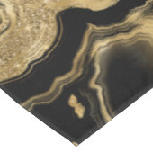 黒エレガント金ゴールドグリッター瑪瑙パターン テーブルクロス (アングル)