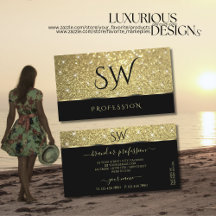 黒エレガント金ゴールドグリッター発光スターズモノグラム