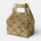 黒エレガント金ゴールドシーシェはかりで測ル結婚ズ フェイバーボックス (裏面サイド)