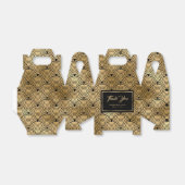 黒エレガント金ゴールドシーシェはかりで測ル結婚ズ フェイバーボックス (折り畳みなし)