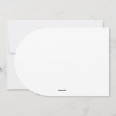 黒エレガント金ゴールドスクリプト滴下グリッター結婚の 招待状 (裏面)