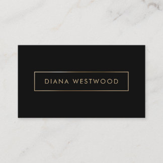 黒エレガント金ゴールドプロフェッショナルソーシャルメディア 名刺