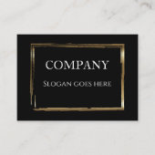 黒エレガント金ゴールドプロフェッショナル名刺 名刺 (正面)