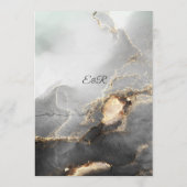 黒エレガント金ゴールドモダンの結婚アドバイス アドバイスカード (裏面)