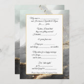 黒エレガント金ゴールドモダンの結婚アドバイス アドバイスカード (正面/裏面)