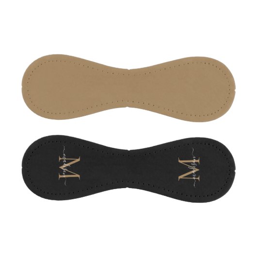 黒エレガント金ゴールドモノグラムフェミニンスクリプト名 野球ボール (パネル)