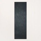 黒エレガント金ゴールドヨガ瞑想ポーズオムシンボル ヨガマット (裏面)