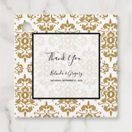 黒エレガント金ゴールドヴィンテージ フェイバータグ