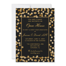 黒エレガント金ゴールド企業のパーティー