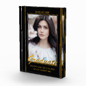 黒エレガント金ゴールド卒業記念 フォトブロック (右)