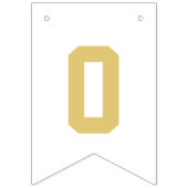 黒エレガント金ゴールド卒業 バンティングフラッグ (第2の旗)