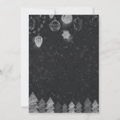 黒エレガント金ゴールド応援大晦日パーティー 招待状 (裏面)