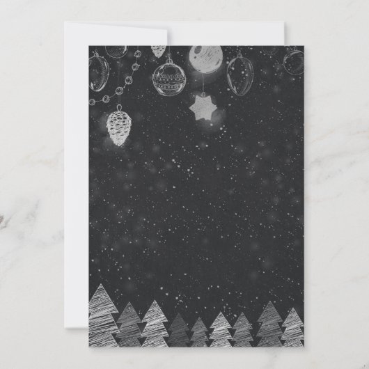 黒エレガント金ゴールド応援大晦日パーティー 招待状 (裏面)