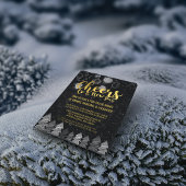 黒エレガント金ゴールド応援大晦日パーティー 招待状