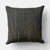 黒エレガント金ゴールド木目 クッション (裏面)