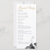 黒エレガント金ゴールド水彩結婚魚 (裏面)