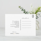 黒エレガント金ゴールド水彩結婚魚 招待状 (スタンド正面)