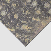 黒エレガント金ゴールド花つる植物手書き 薄葉紙 (詳細)