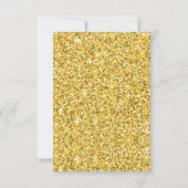 黒エレガント金ゴールド蝶バースデーパーティー サンキューカード (裏面)