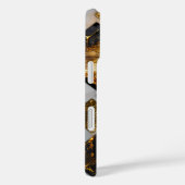 黒エレガント金ゴールド銀の幾何学模様ケースメイトiPh Case-Mate iPhoneケース (裏面 / 右)