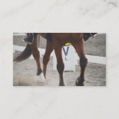 黒エレガント金ゴールド馬/馬術写真家 名刺 (裏面)