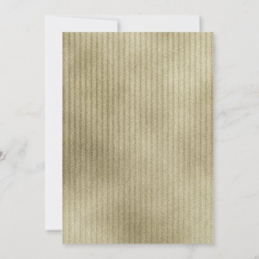 黒エレガント金ゴールド50周年記念写真 招待状 (裏面)