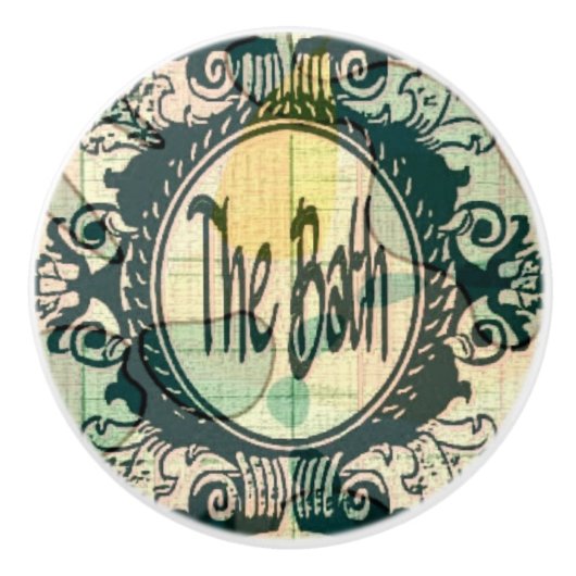 黒エレガント金ゴールド セラミックノブ (正面)