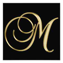 黒エレガント金ゴールド フォトプリント