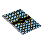 黒エレガント金ダイヤモンドパターン ノートブック (右側)