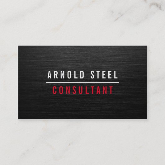 黒エレガント金モダンプロフェッショナル平野 名刺 (正面)