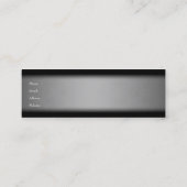 黒エレガント金属シルバースキニー2 スキニー名刺 (裏面)