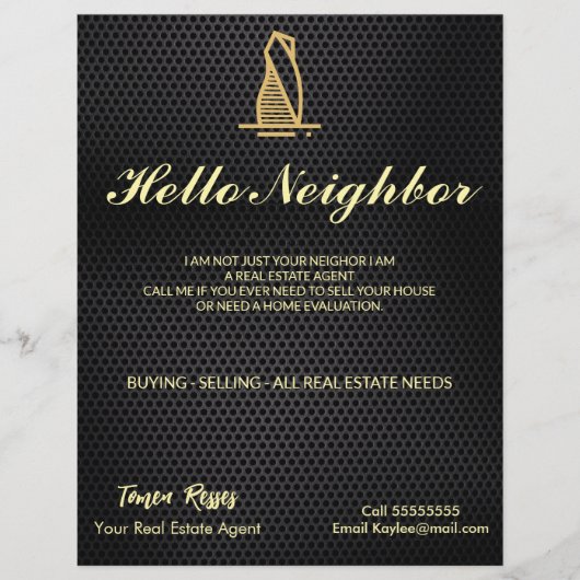 黒エレガント金属実在財 チラシ (正面)